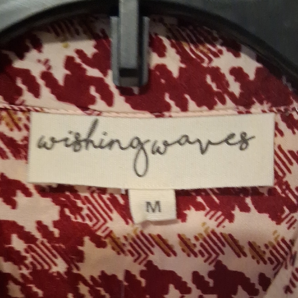 Women's Red Patterned Top - Picture 2 of 16